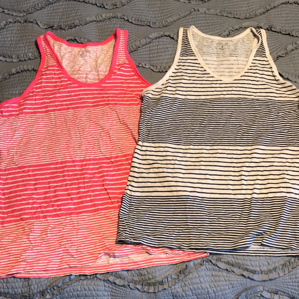 2 striped tank tops